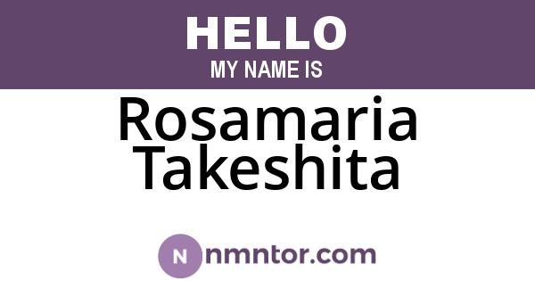 Rosamaria Takeshita