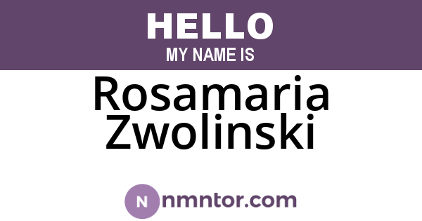 Rosamaria Zwolinski