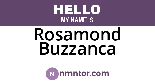 Rosamond Buzzanca