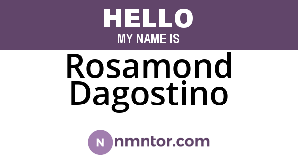 Rosamond Dagostino