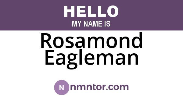 Rosamond Eagleman