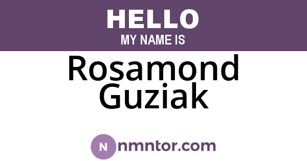 Rosamond Guziak