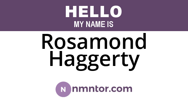Rosamond Haggerty