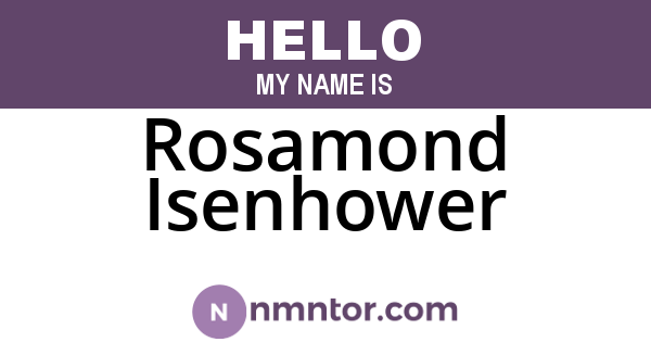 Rosamond Isenhower