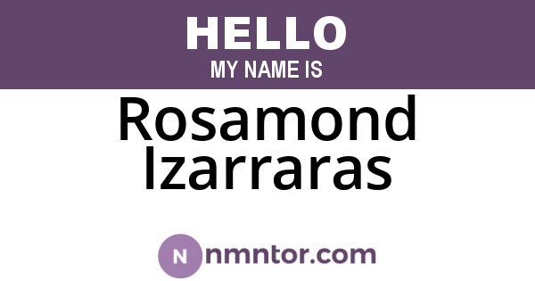 Rosamond Izarraras