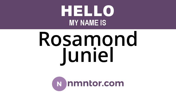 Rosamond Juniel