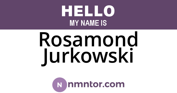 Rosamond Jurkowski