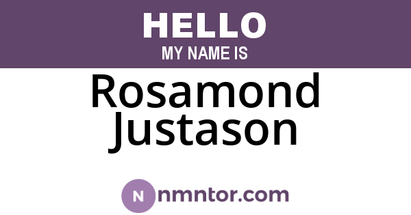 Rosamond Justason