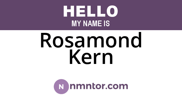Rosamond Kern