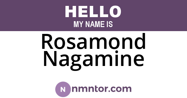 Rosamond Nagamine