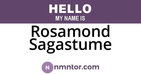 Rosamond Sagastume