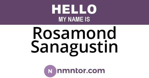 Rosamond Sanagustin