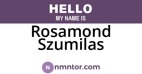 Rosamond Szumilas