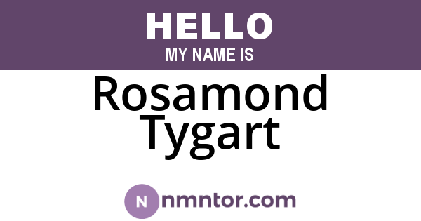 Rosamond Tygart