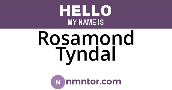 Rosamond Tyndal