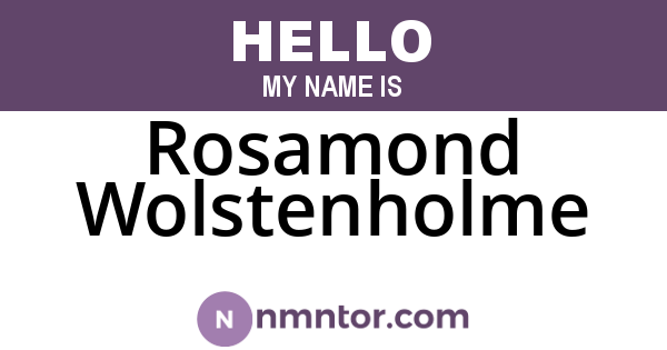 Rosamond Wolstenholme