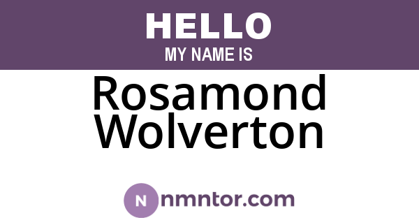 Rosamond Wolverton
