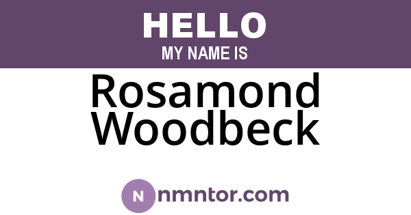 Rosamond Woodbeck