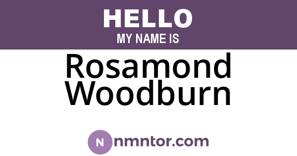 Rosamond Woodburn