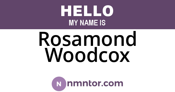 Rosamond Woodcox