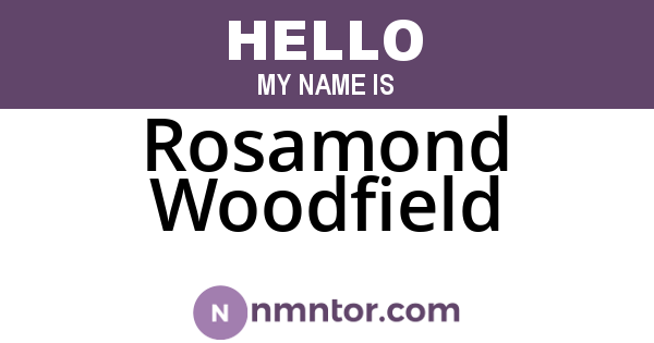 Rosamond Woodfield