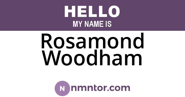 Rosamond Woodham