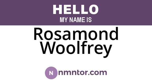 Rosamond Woolfrey