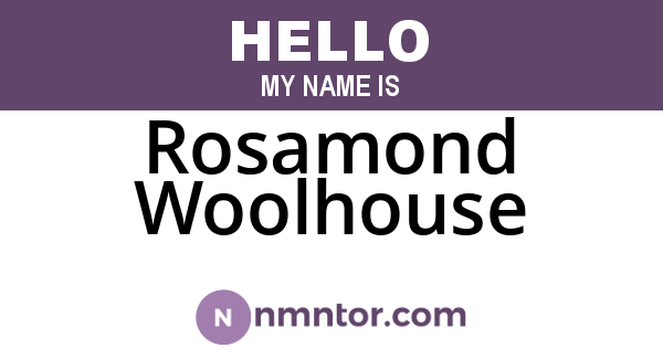 Rosamond Woolhouse