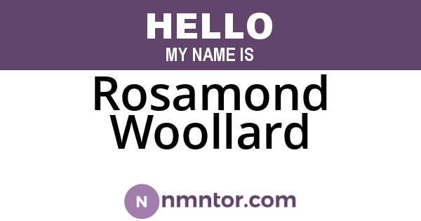 Rosamond Woollard