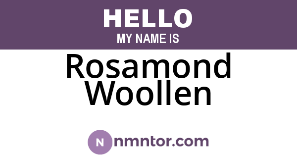 Rosamond Woollen