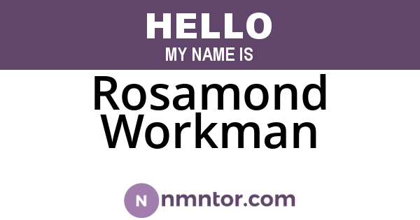Rosamond Workman