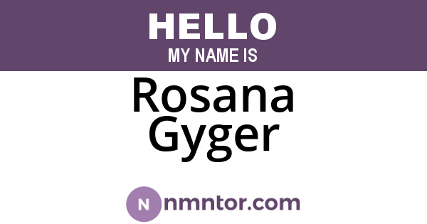 Rosana Gyger
