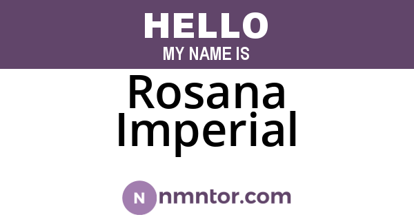 Rosana Imperial