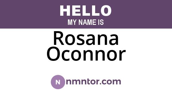 Rosana Oconnor
