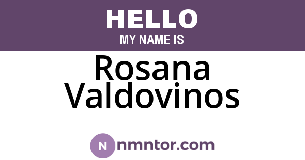 Rosana Valdovinos