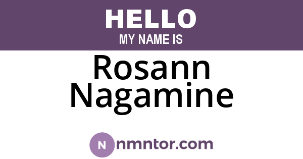 Rosann Nagamine
