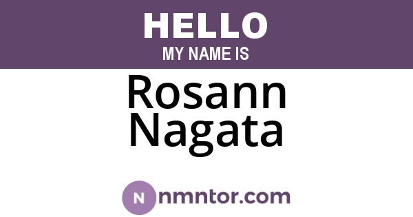 Rosann Nagata
