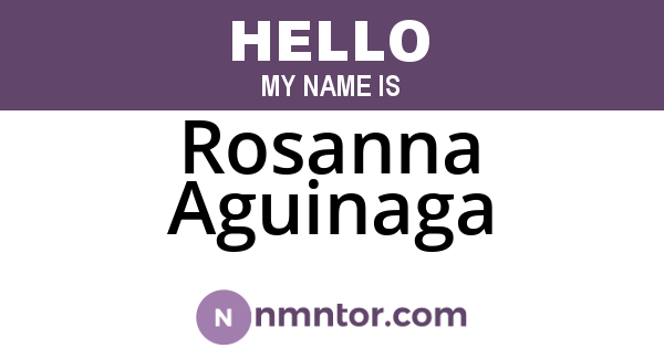 Rosanna Aguinaga