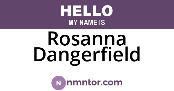 Rosanna Dangerfield
