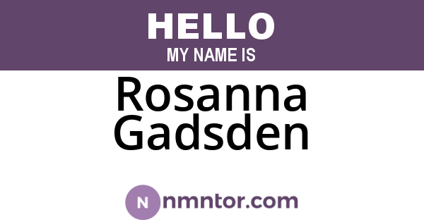 Rosanna Gadsden