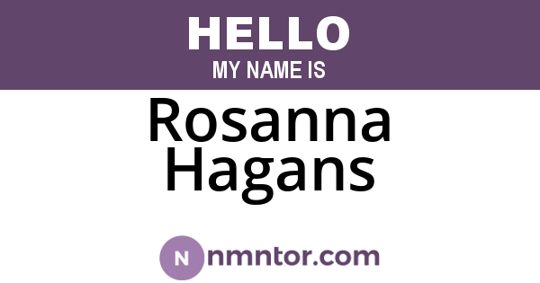 Rosanna Hagans