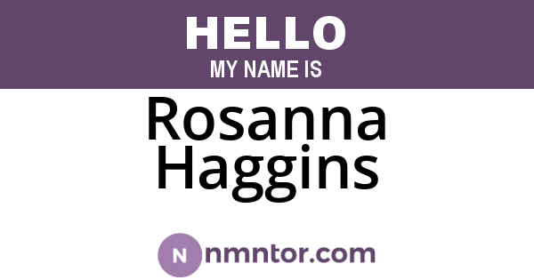 Rosanna Haggins