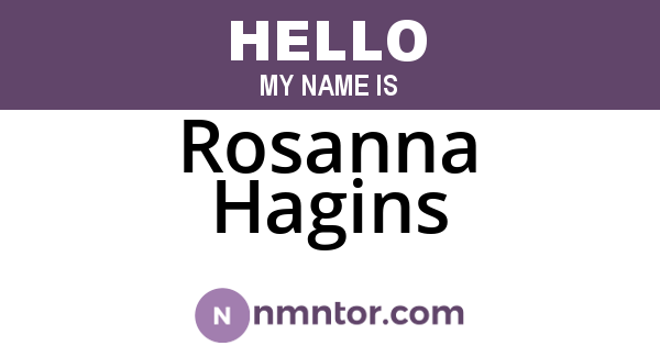 Rosanna Hagins