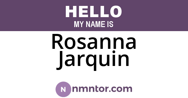 Rosanna Jarquin