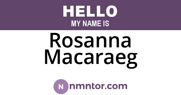 Rosanna Macaraeg