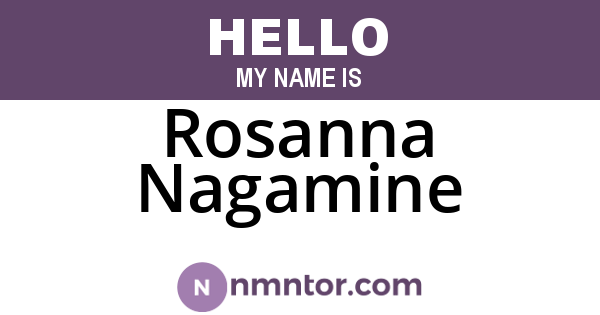 Rosanna Nagamine