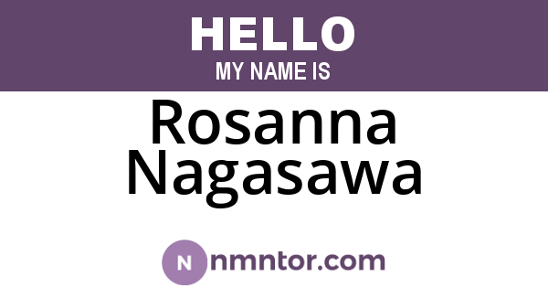 Rosanna Nagasawa