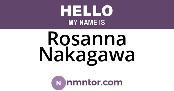Rosanna Nakagawa