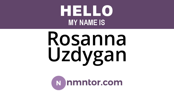 Rosanna Uzdygan
