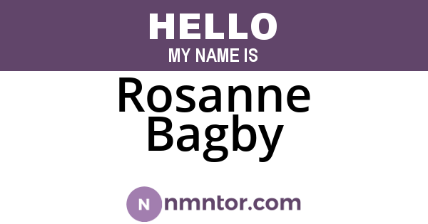Rosanne Bagby
